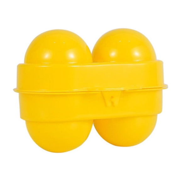 Portable 2-Grid Camping Egg Container with Secure Lock Handle for Outdoor Picnics and Hiking