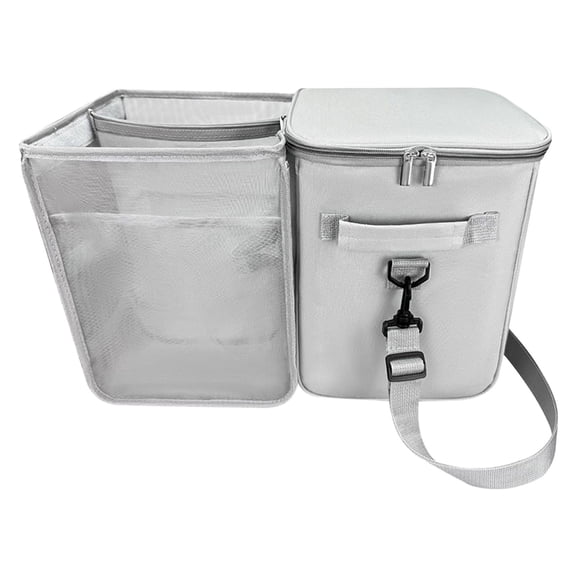 Portable 2 In 1 Cooler Organizer Insert For X Large Bag With Leak Proof Ice Chest And Mesh Divider For Travel And Picnic