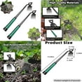 Portable 2 Pcs Gardening Hand Weeder Tools with Long Handle for Easy