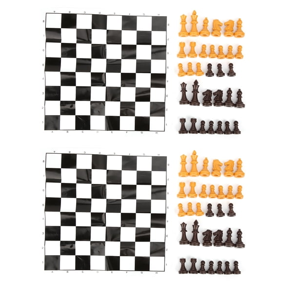 Portable 2,Set Chess Game For Family Fun, Includes Boards 64 Pieces, Travel Ready