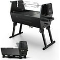 thumbnail image 1 of Brand-Man Grills Rotisserie Portable Charcoal Grill, Medium Size Heavy Duty BBQ Grill for Outdoor Cooking, 1 of 11