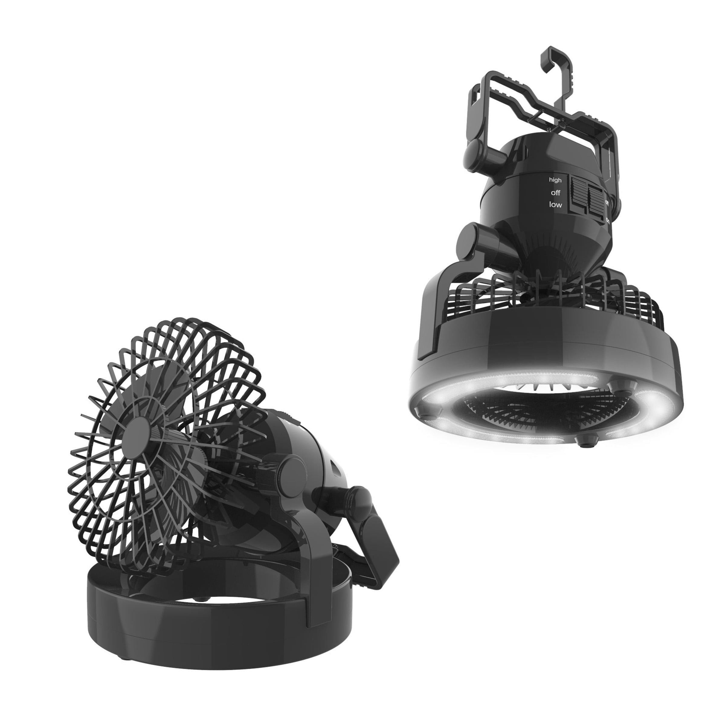 6 in 1 Portable Outdoor Led Camping Lantern with Fan