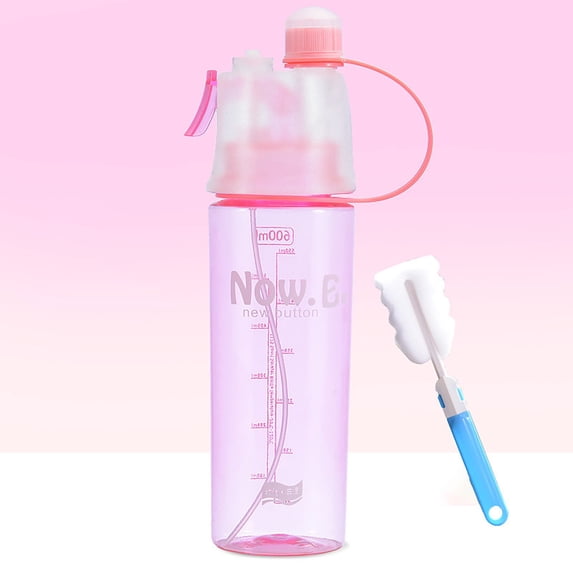 Portable 2 in 1 Mist Water Bottle 22oz Food Grade Spray Mist Sports Bottle for Hydration and Cooling for Exercise and Outdoor Use