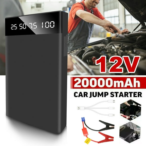 Portable 20000mAh Car Jump Starter Engine Battery Charger Power Bank 12V Auto Battery Booster Power Pack