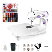 Portable 202A Mini Sewing Machine with Expansion Edition and 99 Piece Sewing Kit, Suitable for Children, Beginners, and DIY, Two Thread Dual Speed Dual Switch Easy to Use