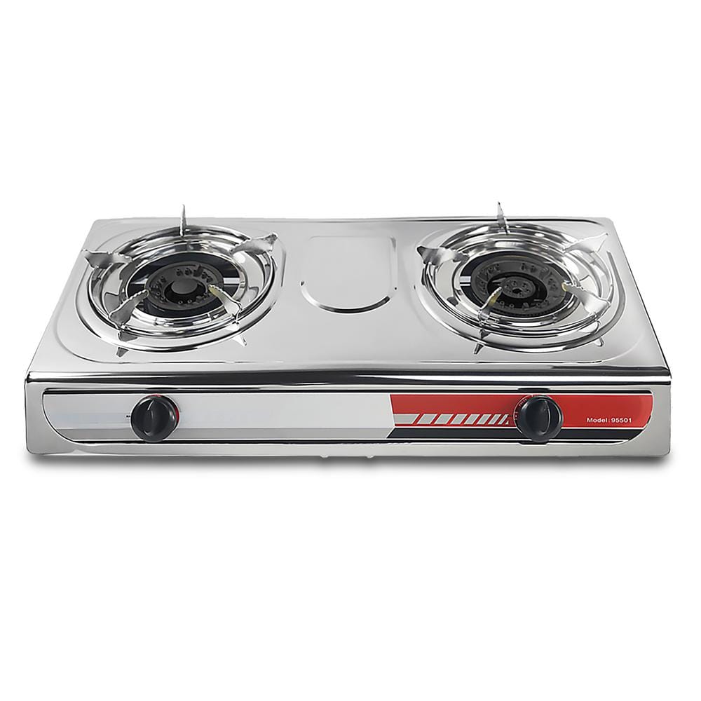 Portable 24,000 BTU Propane Gas StoveTop Double Burner Fryer Outdoor
