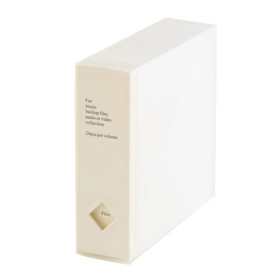 Portable 24 Capacity CDs Storage BoxHolder for Office Or Home Entertainment Room