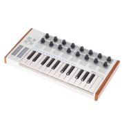 Portable 25-Key USB MIDI Controller with 16 Drum Pads and Assignable Encoders for Music Production