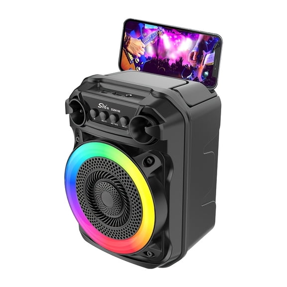 Portable 2500W Wireless Speaker with Dual Subwoofer, Heavy Bass Boom Box Stereo System, FM Radio, Compatible with Smartphones & Tablets for Home and Outdoor Parties