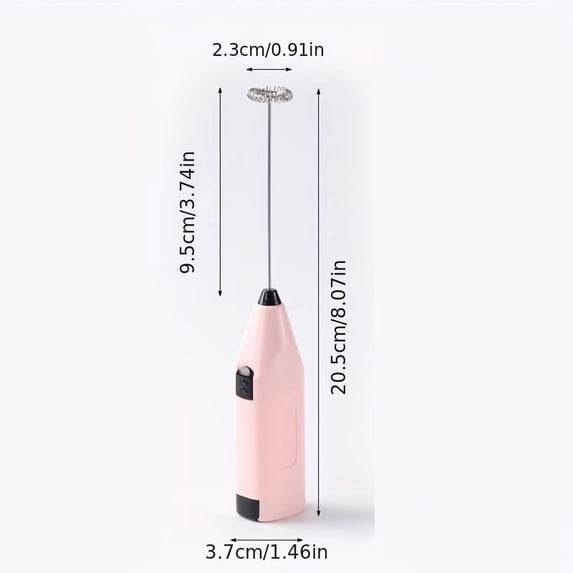 Portable 2AA Battery-Powered Electric Frother & Blender: Your Handy Kitchen Companion for Frothing Milk, Mixing Coffee, and Whisking Eggs, Durable and Easy to Clean