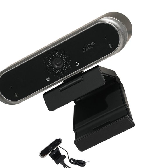 Portable 2K Intelligent Focus Webcam With Crisp Video And Clear Sound For Video Chats Conferences