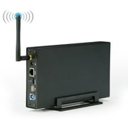 Portable 3.5 HDD SSD Enclosure Portable USB3.0 Rj45 Ethernet NAS Network Streaming Server Storage for Case