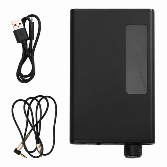 Portable 3.5mm Headphone Amplifier with Bluetooth 5.0 Receiver, Two-Stage Gain Switch, 16-300 Ohm HiFi Earphone Amp