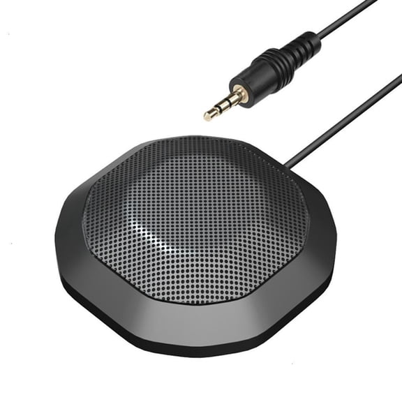 Portable 3.5mm Microphone Wide Compatibility Crystal Sound For Teams