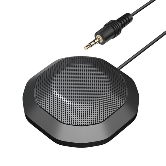 Portable 3.5mm Microphone Wide Compatibility Crystal Sound For Teams