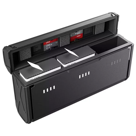 Portable 3-Slot Battery Charging Case for GoPro Hero 13 Smart Fast Charger with Type-C Port, Compact & Durable Design