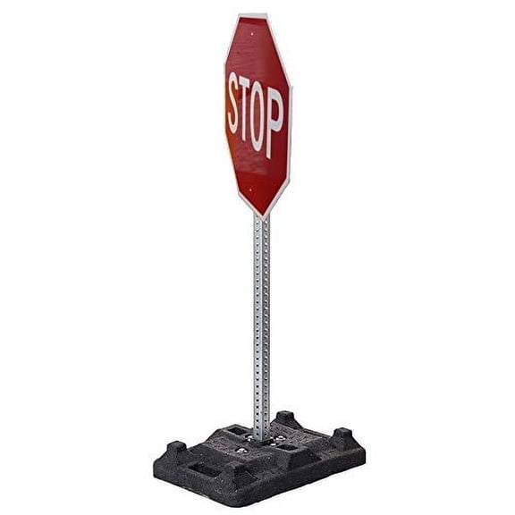 Portable 30"X30" Stop Sign with Base & Hardware-