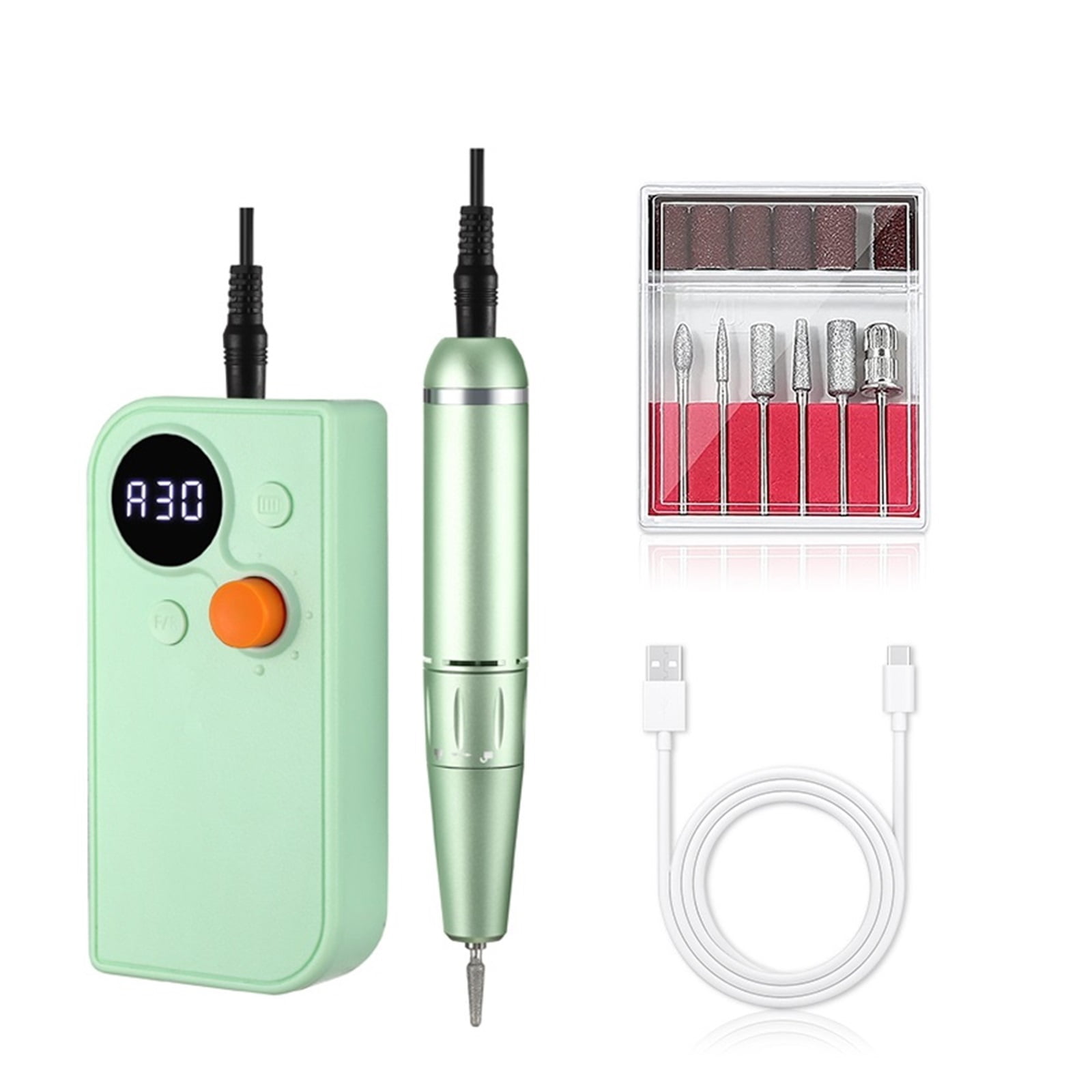 Portable 30000RPM Rechargeable Nail Drill Machine For Acrylic, Nail High Speed Electric Manicure Drill For Sculpting Tools ,Lightweight and Portable