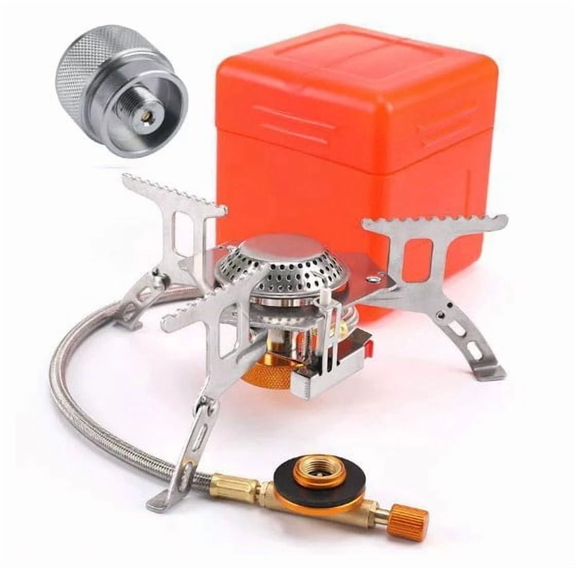 Portable 3500W Camping Gas Stove: Easy Ignition & Windproof Design for Outdoor