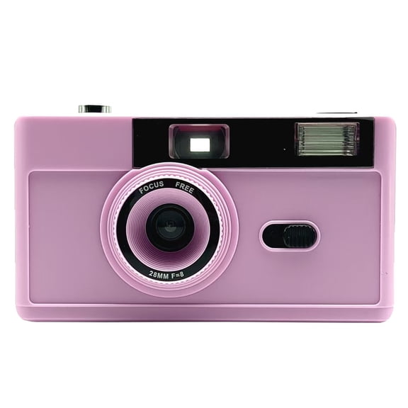 Portable 35mm Film Camera Reusable Lightweight Vintage Camera Built in Flashing with 28MM F=8 Lens Reusable Film Camera