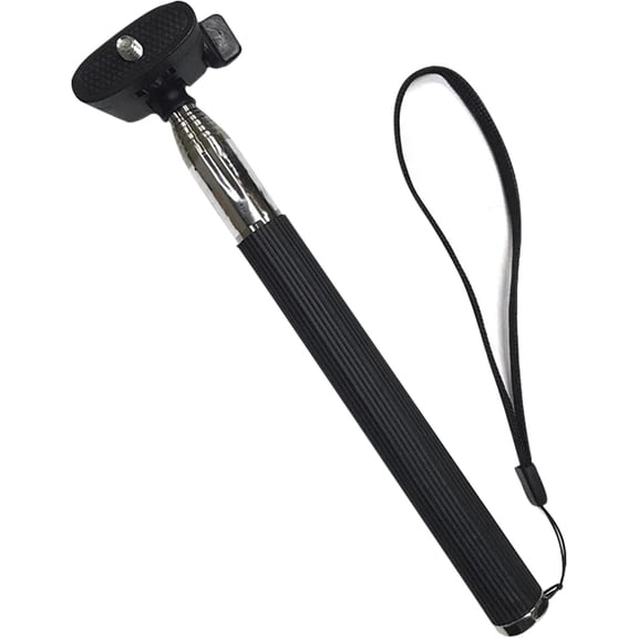 Portable 37 Inch Selfie Stick Phone Tripod Stand, Universal 360 Rotation Extendable Selfie Stick with Rubber Non Skid Feet Super Strong Support Compatible Smartphone & Camera (Black)