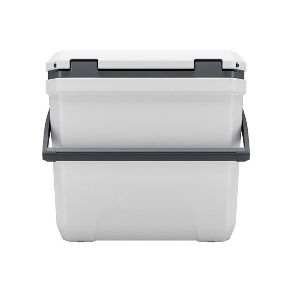 Portable 38 QT Hard Cooler - 54 Can Capacity, Insulated, Cup Holder, Lightweight