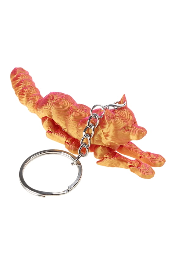 Portable 3D Printed Wolf Keychain Suitable for Car Interior Hanging Solution
