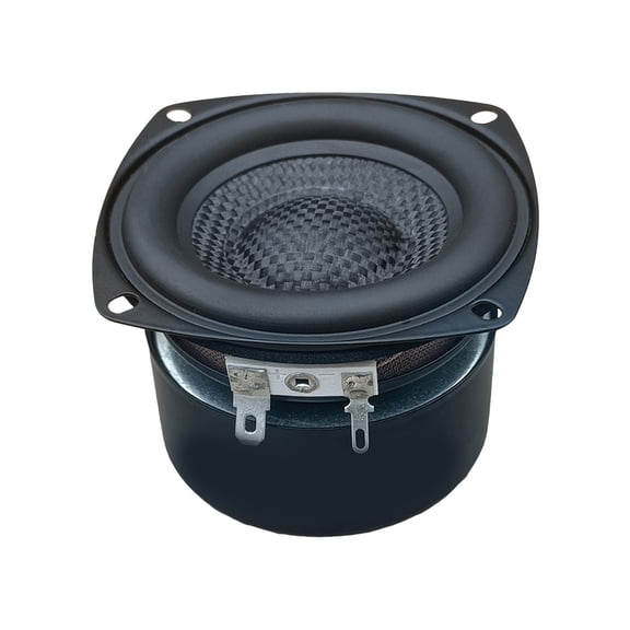 Portable 3Inch Square Subwoofer HiFi Speakers For Home Theater Easy Setups 86dB Sensitivity 25W 4/8Ohm