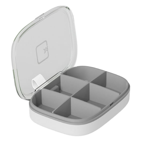 Portable 4/6 Compartments Pill Organizer Moisture-proof Medicine Storage Box