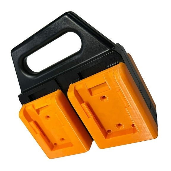 Portable 4 Bay Tool Storage Stand Heavy Duty ABS Mounting Rack for 18V/20V Workshop Use