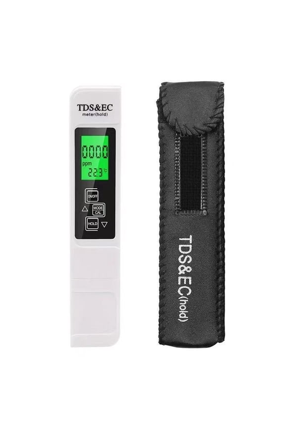 Portable 4-in-1 Digital TDS Water Tester  Meter with EC, Temp & Color Display for Tap, RO & Bottled Water