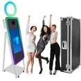 thumbnail image 1 of WideMeet 40''Mirror Photobooth Machine 21.5 ''Touch Screen Selfie for Party Events with Flight Case, 1 of 9