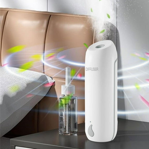 Portable 45ml Silent Oil Diffuser Humidifier for Bedroom, Home, Office, Hotel - 3 Timer Settings, Rotating Deodorizer, Large Room Coverage, Easy Refill Design