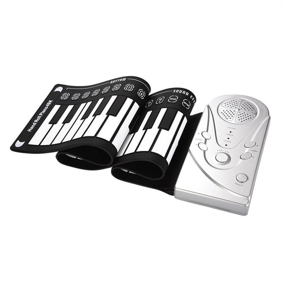 Portable 49 Keys Flexible Roll Up Piano Electronic Soft Keyboard For Kids Beginner With Headphone Jack
