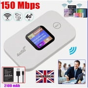 Portable 4G/5G Lte Wireless Wifi Router Mobile Broadband Mifi Lcd Hotspot Uk