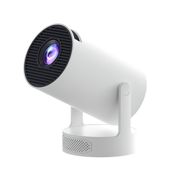 Portable 4K Decoding Projector, Android 12, WiFi 6, 110" Screen, with Built-in Speaker
