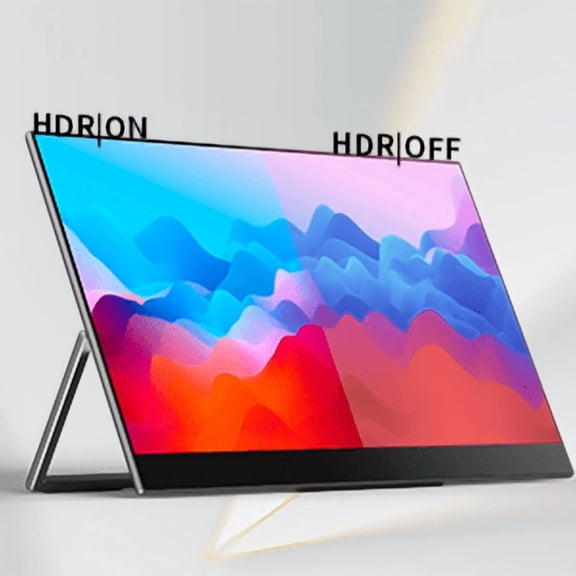 14 Inch Portable Touchscreen Monitor 4K UHD IPS Display, Frameless Design with Auto Rotation, FreeSync, Dual USB-C