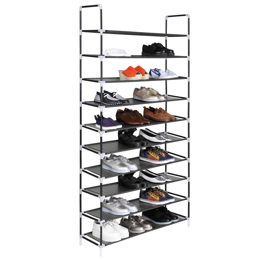 Protable Shoe Rack Portable 5/8/10 Tier Shoes Rack Stand Shelf Shoes Cabinet Organizer ...