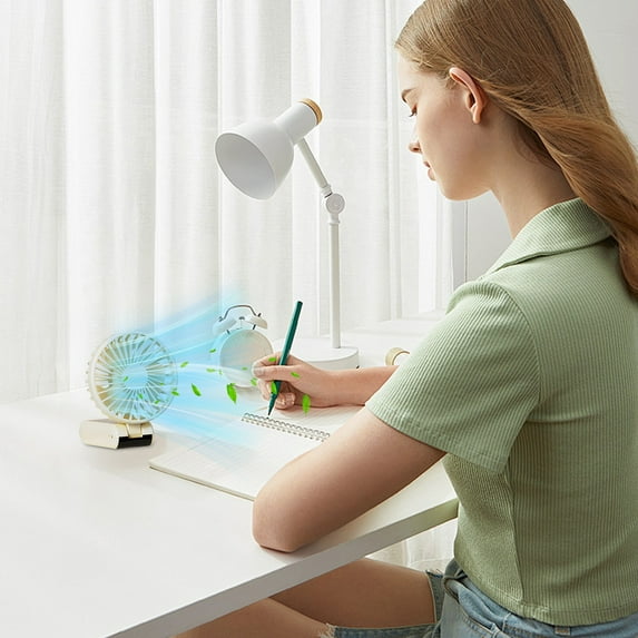 Portable 5-Speed Handheld Folding Fan with LED Display, USB Rechargeable, Neck Hanging Option, Quiet Operation, Emergency Power Bank for Travel, Outdoor, Office