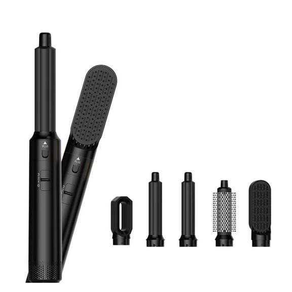 Portable 5 in 1 Hot Air Hair Styler & Dryer, Curling & Straightening Brush, Ionic Blow Dryer for Women, Travel Portable Tool