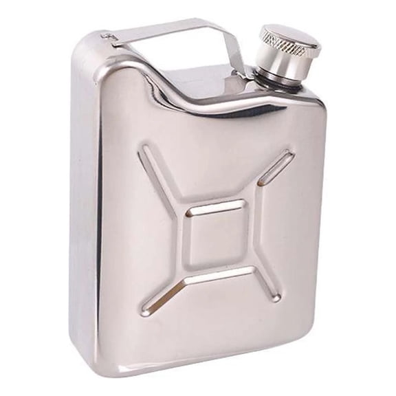Portable 5 oz Whiskey Flask, Stainless Steel Pocket Liquor Flask with Leak-Proof Lid, Compact Hip Flask for Outdoor Travel, Festival, Party