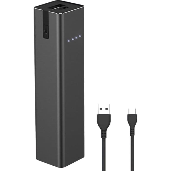 ailight 5000mAh Portable Charger, Ultra-Compact Lipstick-Sized Power Bank with LED Lndicator Lights