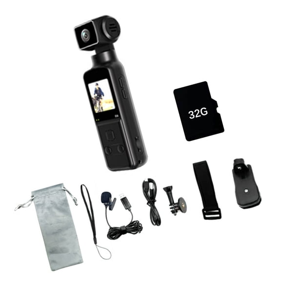 Portable 5K Resolution Sports Camera with 270° Rotating Lens Wireless WiFi Connection for Adventure Recording