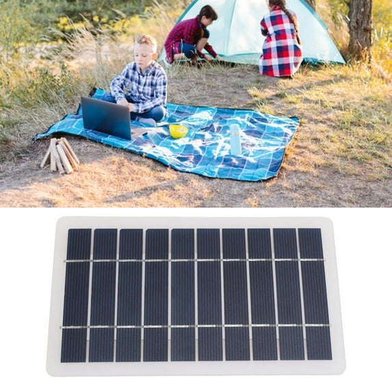 Portable 5W Solar Charger, Lightweight Eco,Friendly Power for Camping, Hiking Emergencies
