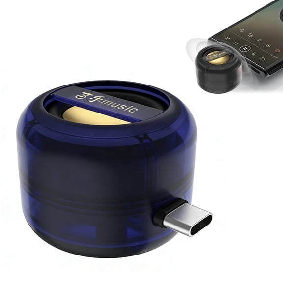 Portable 5X Speaker Amplifier Plug & Play for Phone, iPad, Tablet with 3.5mm/Type-C, Immersive Audio for Music & Calls