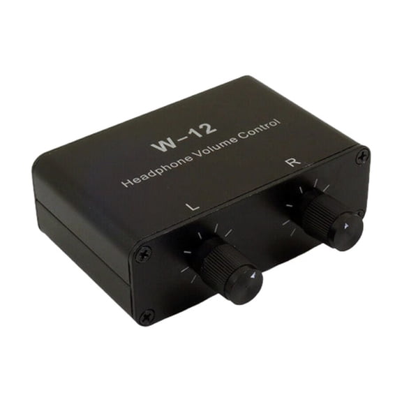 Portable 6.35mm 3.5mm Volumes Controller Volumes Attenuator for Various Use with Headphones and Musical Instrument