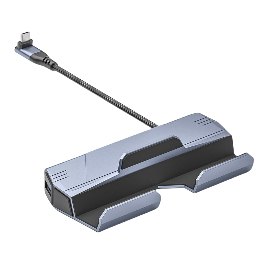 Portable 6 in 1 USB C Hubs for SteamDeck ROG with USB A USB C 4K Video Output and Gigabit Ethernet