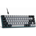 thumbnail image 1 of Portable 60% Mechanical Gaming Keyboard, MageGee MK-Box LED Backlit Compact 68 Keys TKL Wired Office Keyboard with Blue Switch for Windows Laptop PC Mac - Grey/Black, 1 of 10