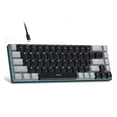 thumbnail image 1 of Portable 60% Mechanical Gaming Keyboard, MageGee MK-Box LED Backlit Compact 68 Keys TKL Wired Office Keyboard with Red Switch for Windows Laptop PC Mac - Black/Grey, 1 of 10