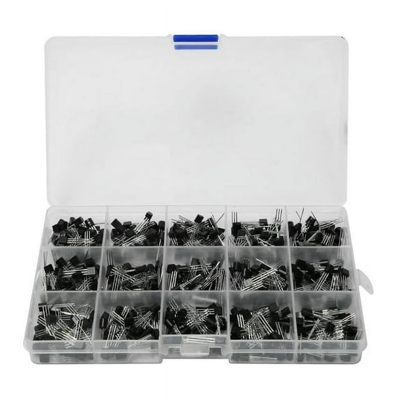 Portable 600pc 15Value NPN PNP Transistor TO-92 Assortment Kit Set With Box E115 PrevNext Portable 600pc 15Value NPN PNP Transistor TO-92 Assortment Kit Set With Box
